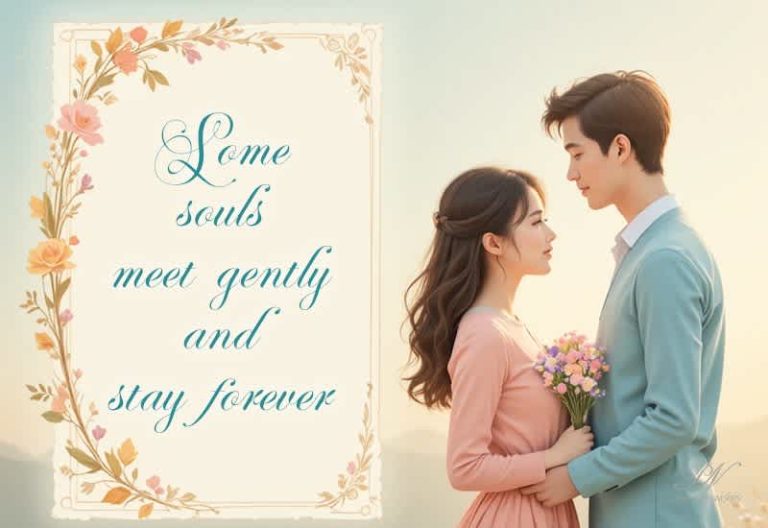 Love Souls Meet Gently and Stay Forever | Romantic Love Quotes & Wishes