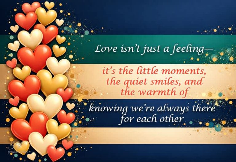 Love Isn’t Just a Feeling — It’s the Little Moments That Matter