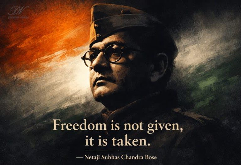 Freedom Is Not Given, It Is Taken – Remembering Netaji Subhas Chandra Bose