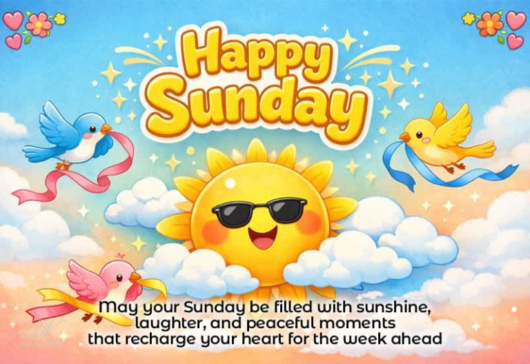 Happy Sunday Wishes – Relaxing Weekend Greeting