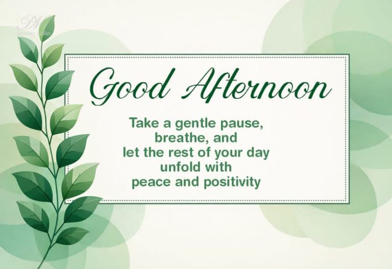 Good Afternoon Wishes