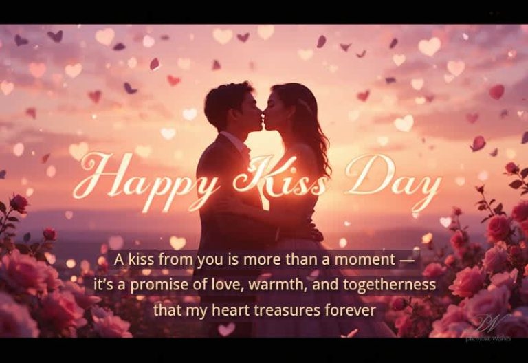 Happy Kiss Day Wishes – Romantic Love Greeting for Couples
