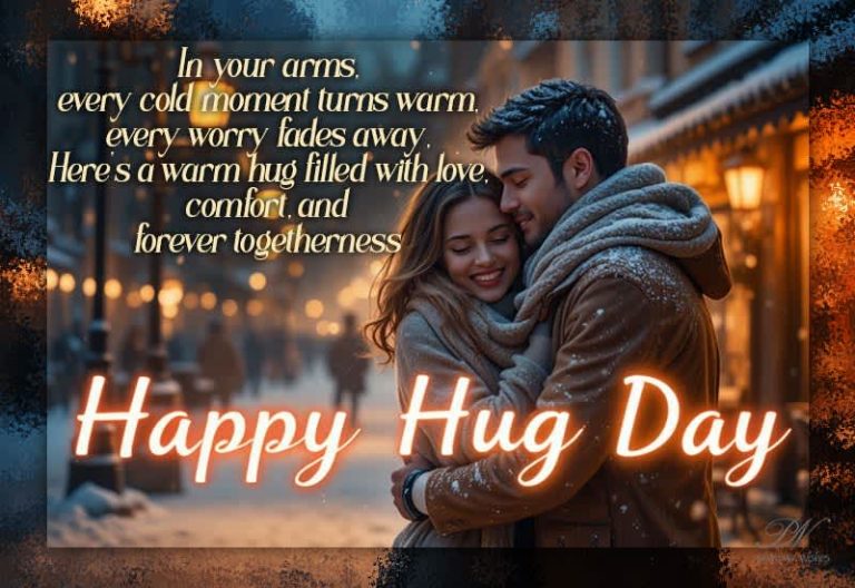 Romantic Happy Hug Day Wishes for Someone Special