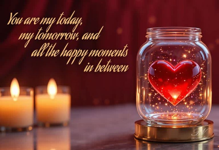 Romantic Love Wishes – You Are My Today and All My Tomorrows