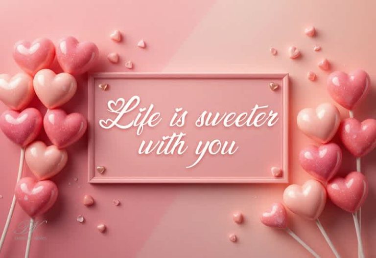 Romantic Love Message – Life Is Sweeter With You