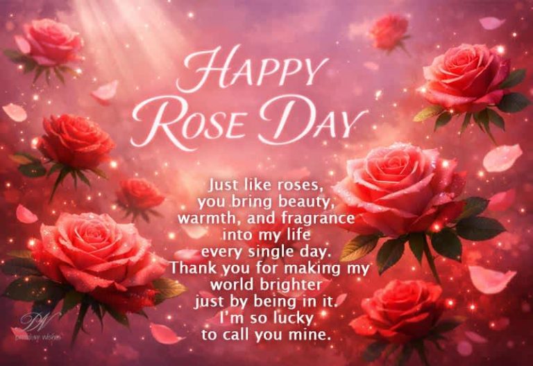 Happy Rose Day Wishes – You Make My World Brighter Every Day