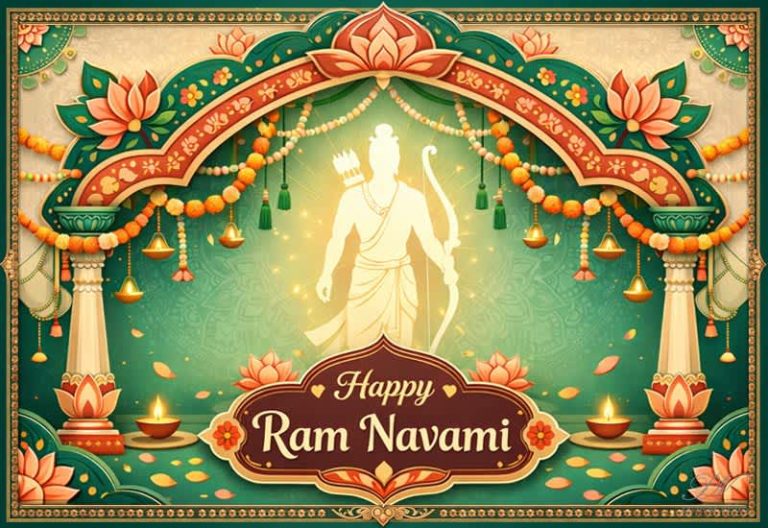 Happy Ram Navami Greeting with Festive Devotional Blessings Happy Ram Navami Greeting with Festive Devotional Blessings