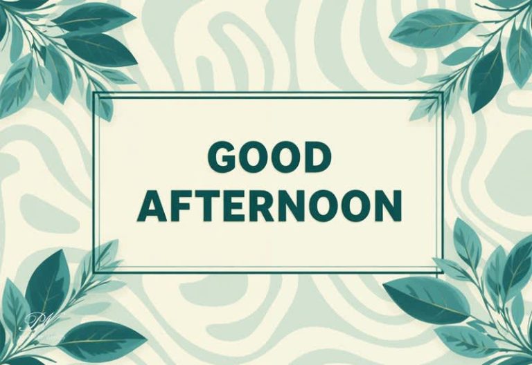 Good Afternoon Wishes
