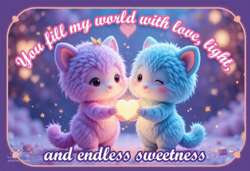 You Fill My World With Love and Sweetness