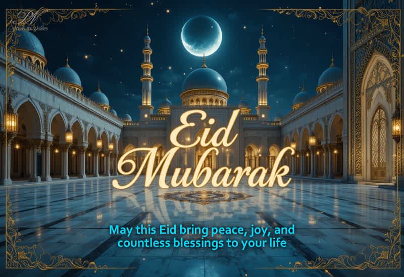 Eid Mubarak – May Peace Joy and Blessings Fill Your Life