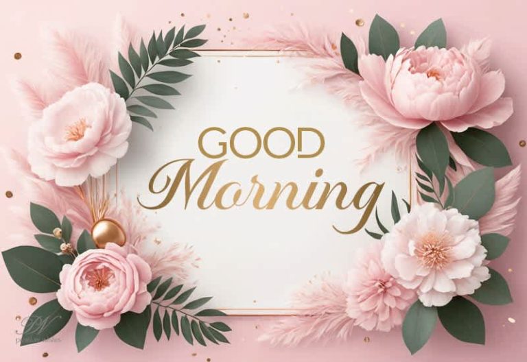 Elegant Floral Good Morning Greeting – Beautiful Morning Wishes