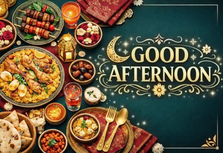 Good Afternoon Eid Feast Greeting with Festive Midday Warmth