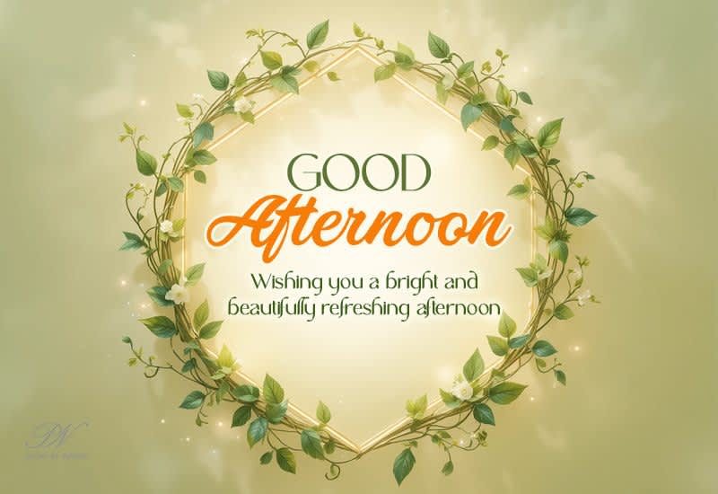 Good Afternoon Refreshing Wishes Greeting