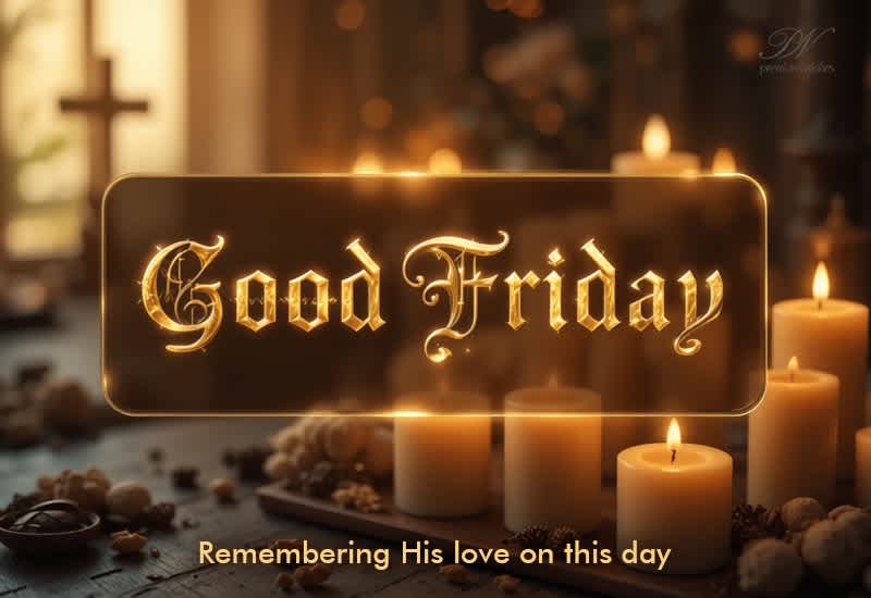 Good Friday Greeting Remembering His Love on This Sacred Day Good Friday Greeting Remembering His Love on This Sacred Day