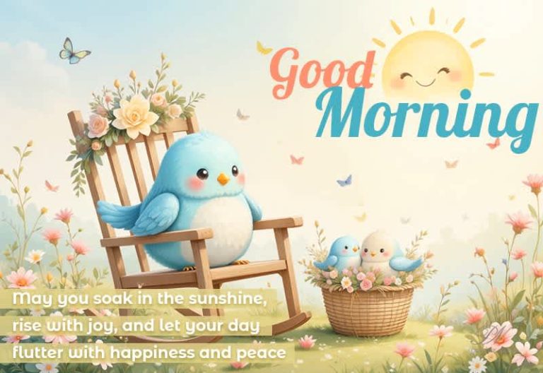 Good Morning – May Your Day Flutter with Happiness