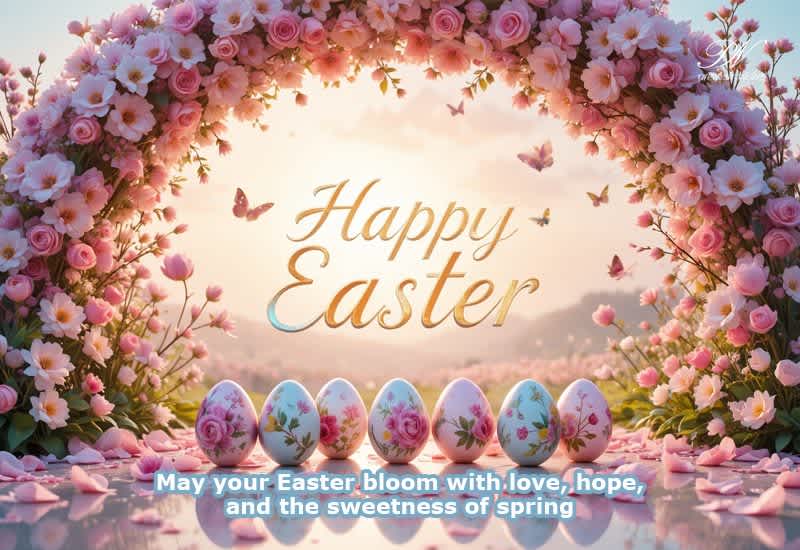 Happy Easter Card 2026 with Love, Hope and the Sweetness of Spring