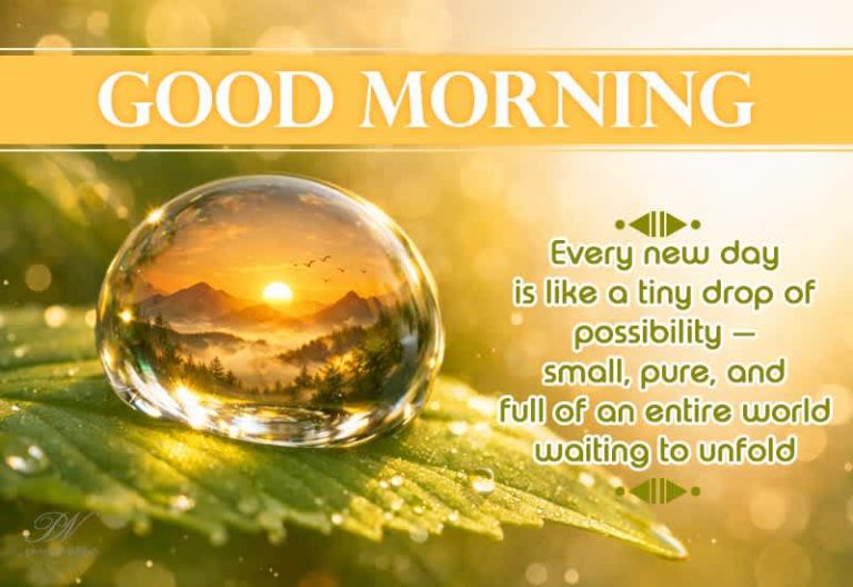 Inspirational Good Morning Message – Every New Day is Full of Possibilities