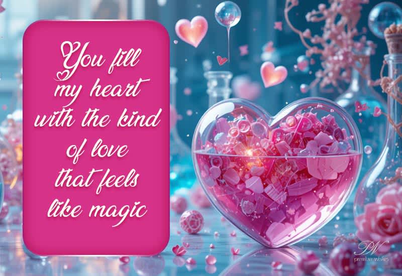 You Fill My Heart With Magical Love Greeting You Fill My Heart With Magical Love Greeting