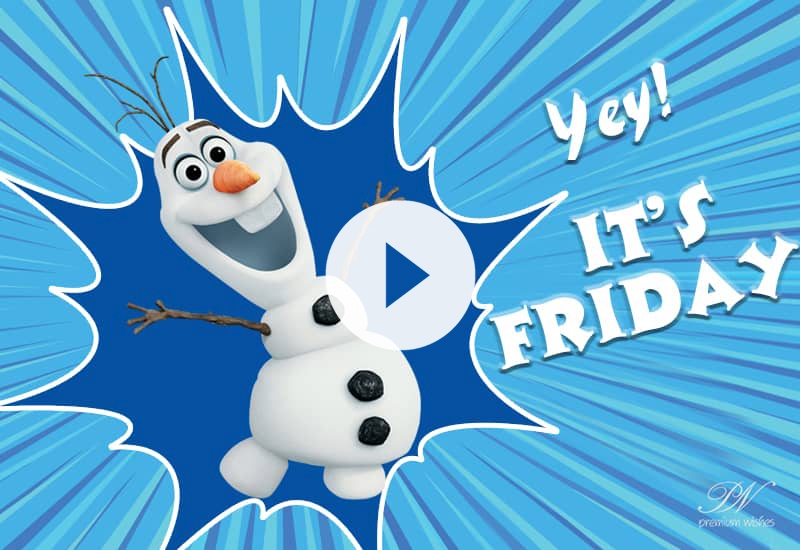 Fun Friday Vibes | Happy Friday Good Morning Cartoon Greetings