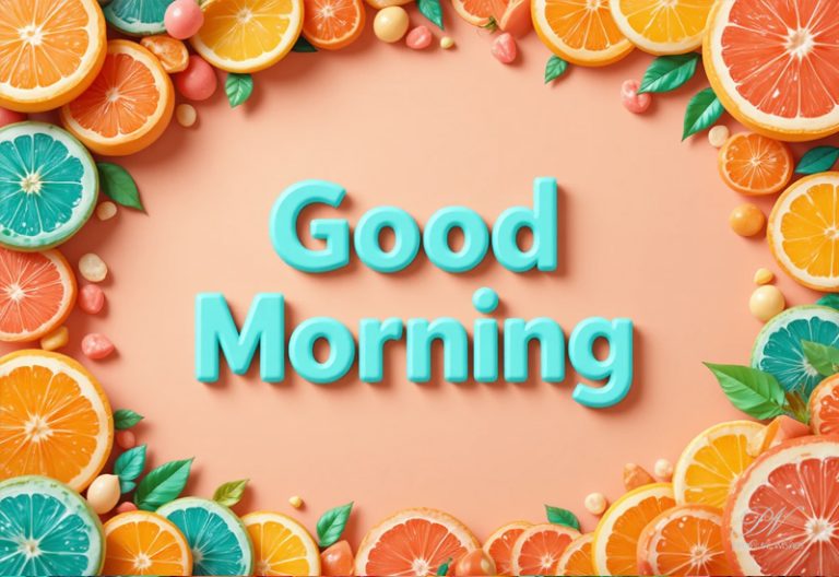Good Morning Wishes with Bright Citrus Freshness
