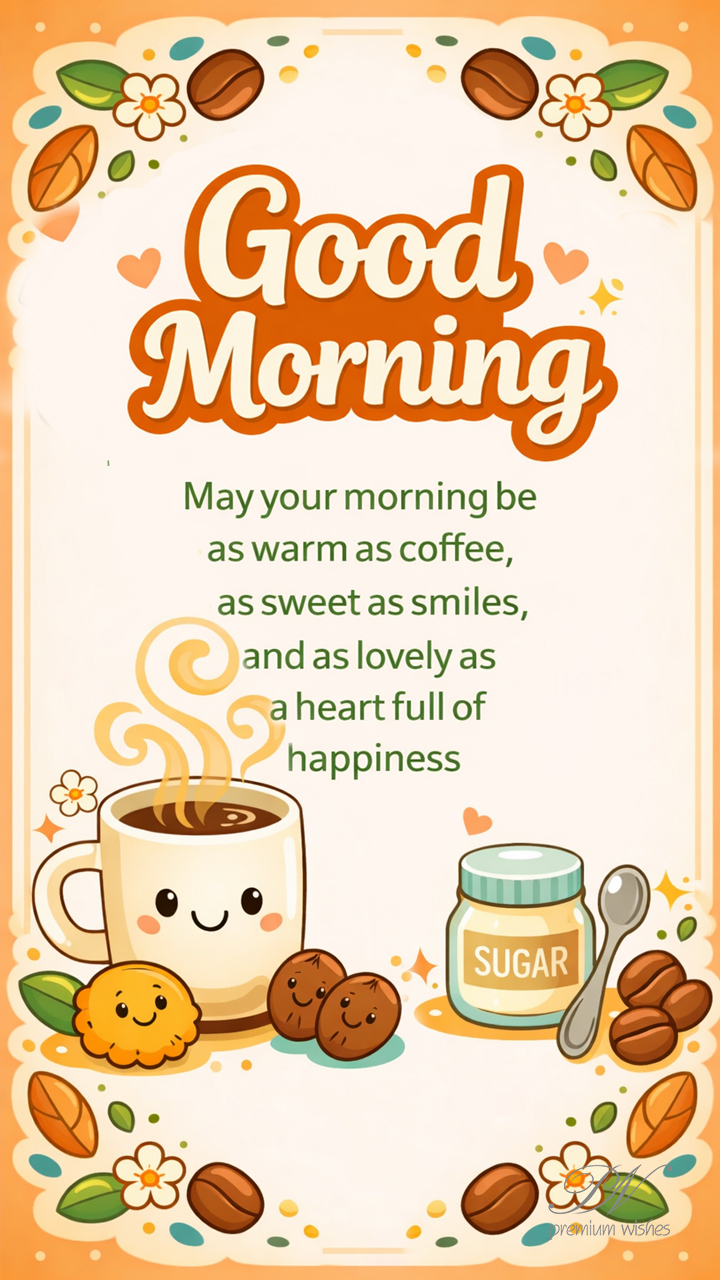 Good Morning Wishes as Warm as Coffee and Full of Happiness