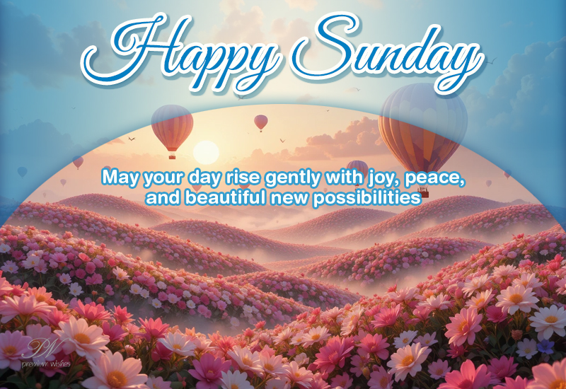 Happy Sunday Wishes Filled with Gentle Joy, Peace, and New Possibilities