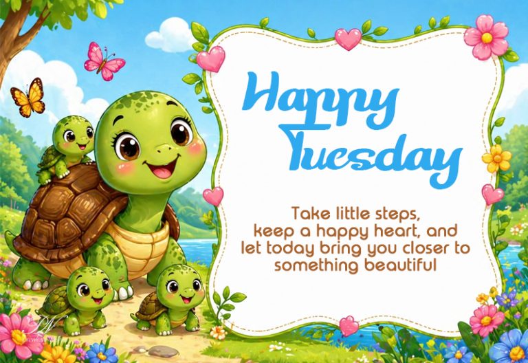 Happy Tuesday Cute Turtle Wishes – Little Steps, Happy Heart Happy Tuesday Cute Turtle Wishes – Little Steps, Happy Heart