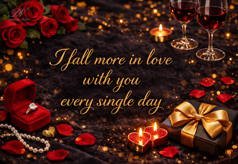 I Fall More in Love with You Every Single Day – Romantic Greeting
