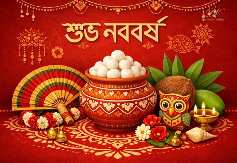 Subho Noboborsho Wishes with Traditional Bengali Festive Warmth