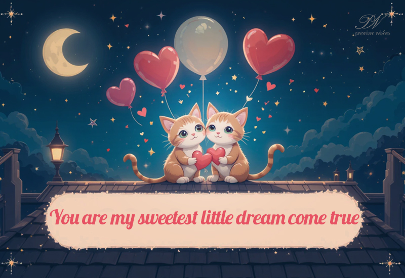 You Are My Sweetest Little Dream Come True – Cute Love Greeting You Are My Sweetest Little Dream Come True – Cute Love Greeting