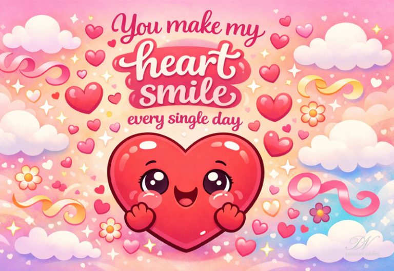 You Make My Heart Smile Every Single Day – Cute Love Greeting You Make My Heart Smile Every Single Day – Cute Love Greeting