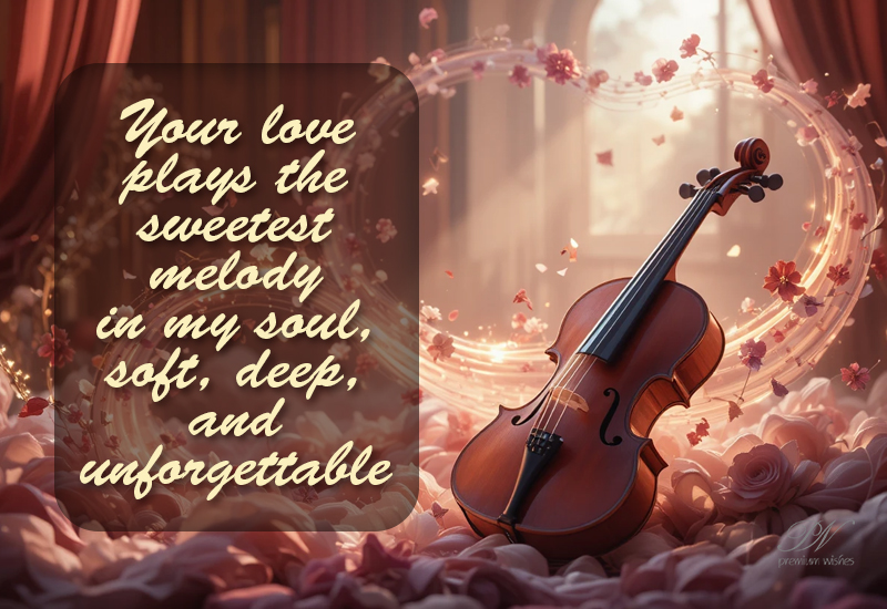 Your Love Plays the Sweetest Melody in My Soul – Romantic Greeting Your Love Plays the Sweetest Melody in My Soul – Romantic Greeting