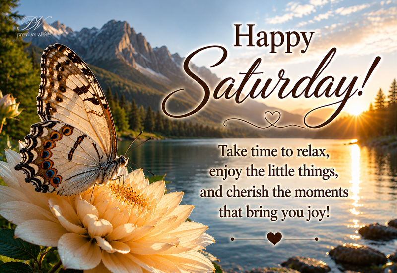 Happy Saturday – Relax & Enjoy the Little Things