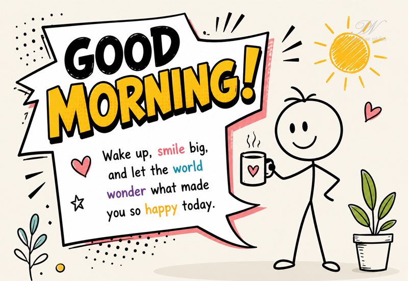 Good Morning – Wake Up & Smile Big
