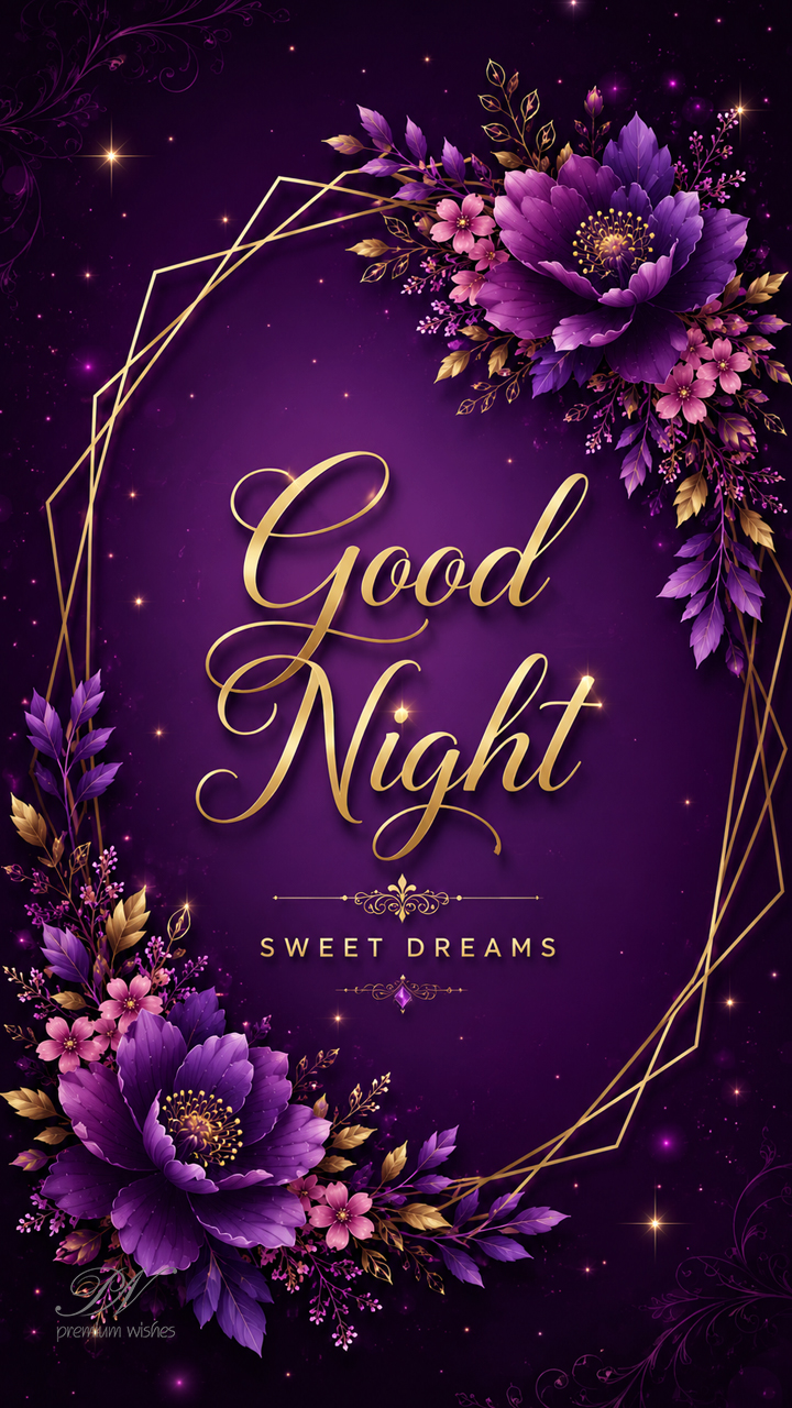 Good Night - Here is wishing you sweet dreams | Premium Wishes