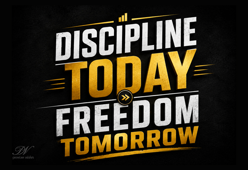 Discipline Today – Freedom Tomorrow