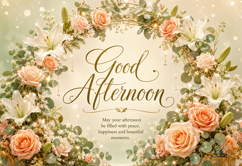 Good Afternoon – Peace, Happiness & Beautiful Moments