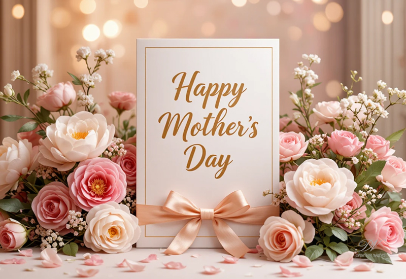 Elegant Happy Mother’s Day Wishes with Floral Beauty
