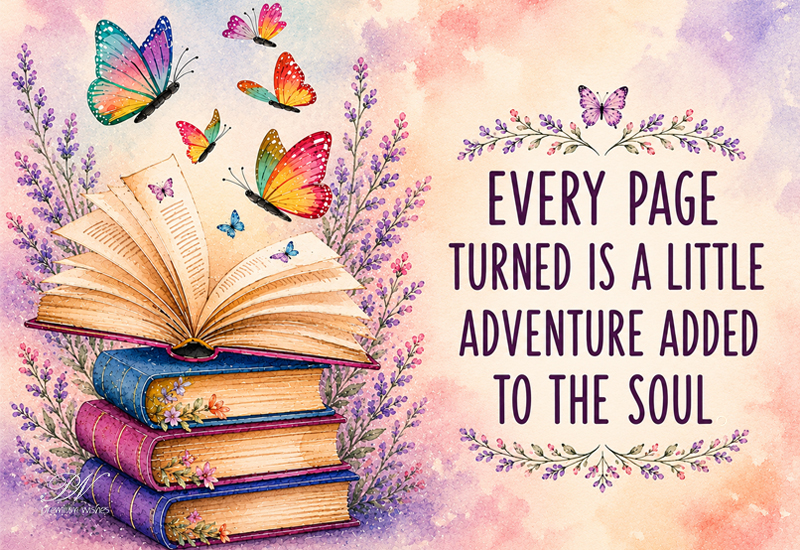 Every Page Turned Is A Little Adventure Added To The Soul Every Page Turned Is A Little Adventure Added To The Soul