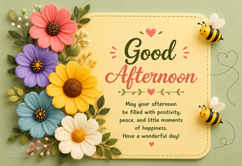 Good Afternoon – Filled With Positivity & Peace