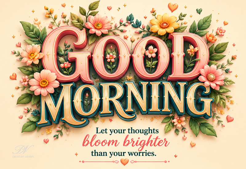 Good Morning – Let Your Thoughts Bloom Brighter Good Morning – Let Your Thoughts Bloom Brighter
