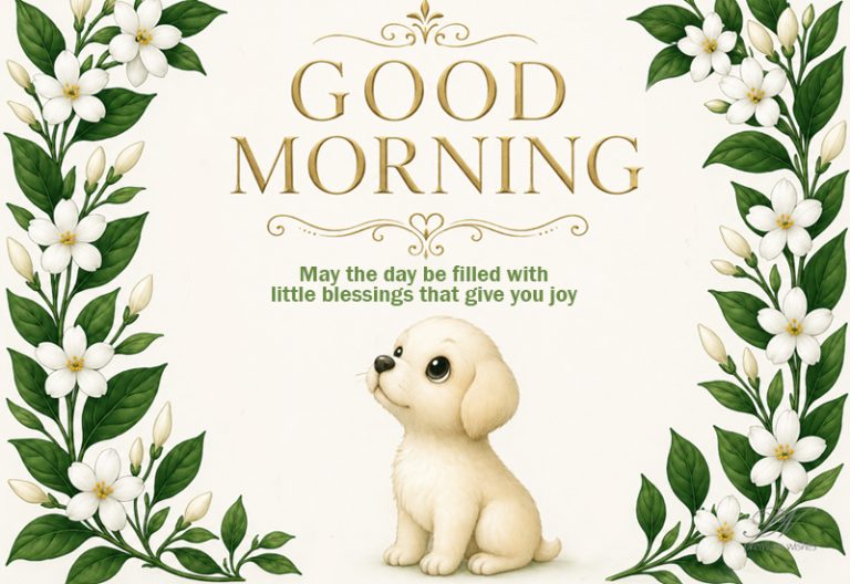 Good Morning Cute Puppy Blessings – Sweet Greeting