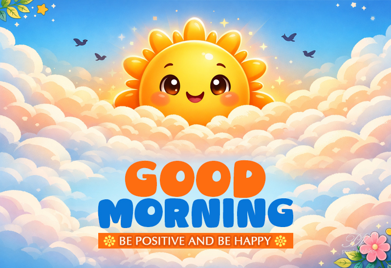 Good Morning Positive Happy Sunshine – Cheerful Greeting