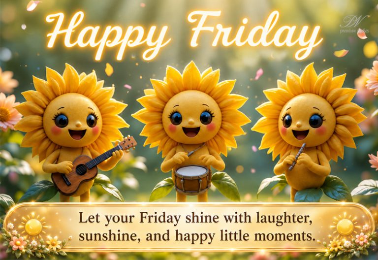 Happy Friday Sunflower Band Greeting – Weekend Wishes Happy Friday Sunflower Band Greeting – Weekend Wishes