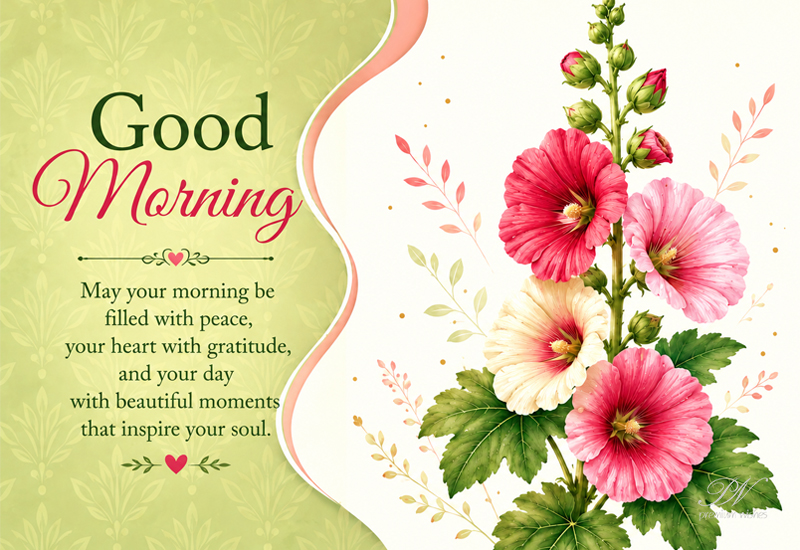 Good Morning – Peaceful Floral Morning Wishes
