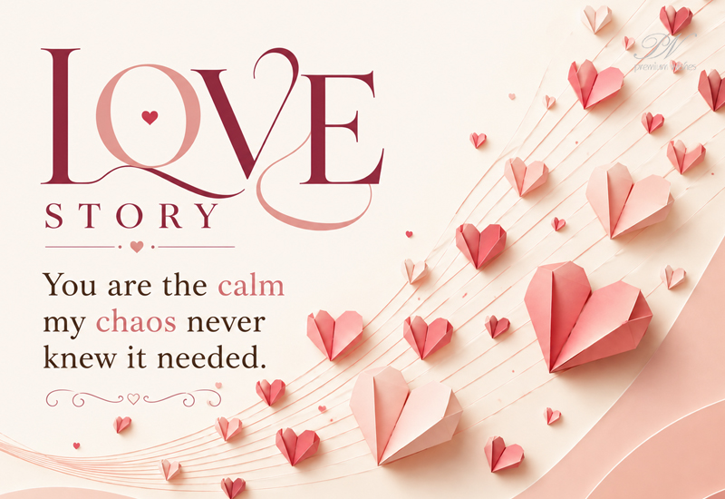 Love Story – You Are The Calm My Chaos Needed Love Story – You Are The Calm My Chaos Needed