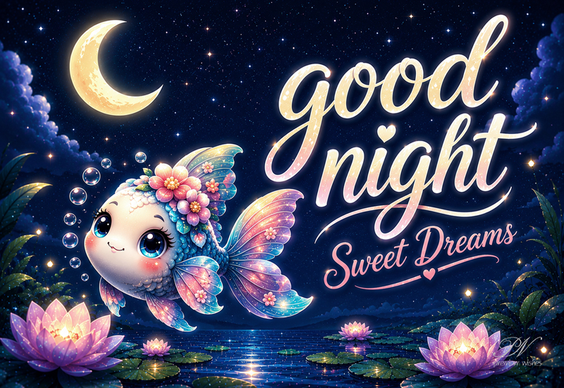 Good Night – Sweet Dreams & Moonlit Magic