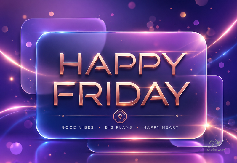 Happy Friday – Good Vibes & Big Plans