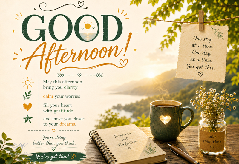 Good Afternoon – One Step At A Time