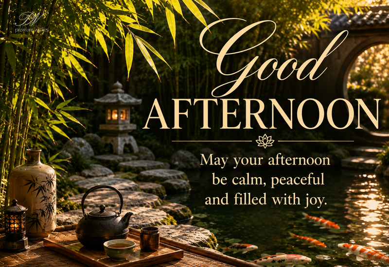 Good Afternoon – Calm, Peace & Joy